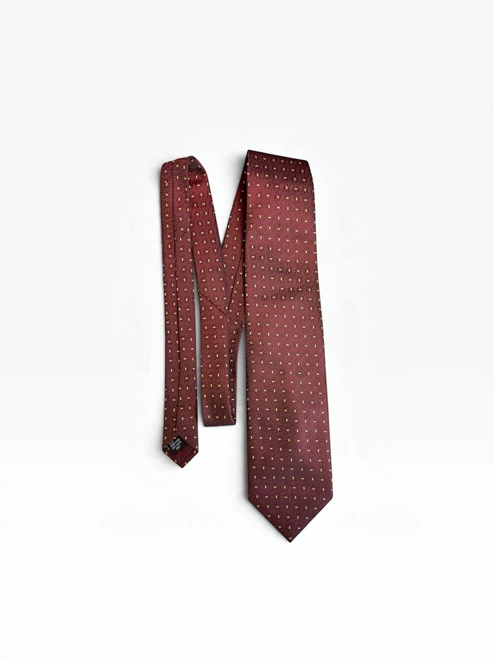 Sandro Silk Geometric Tie, Brown & Gold